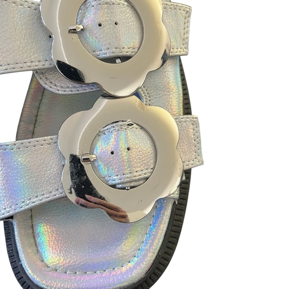 SHELLYS LONDON x DOLLS KILL Amber Flower Chunky Sole Sliders - Picture 7 of 13